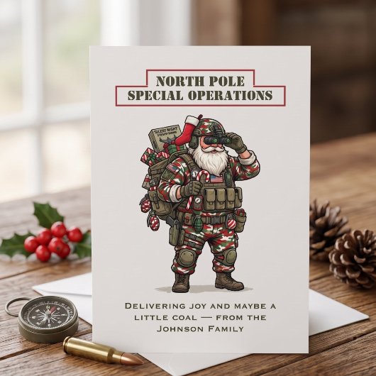 Noordpool Speciale Operaties Kerstkaart