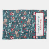 Noordpool Spirit - Feestelijke Kerstman Theedoek (Horizontaal)