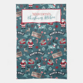 Noordpool Spirit - Feestelijke Kerstman Theedoek (Verticaal)