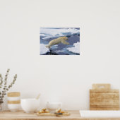 Noordpool, Spitsbergen, Polar Beer uitbreiding Poster (Keuken)