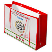 Noordpool stempel niet openen tot Kerstmis Groot Cadeauzakje (Voorkant Gekanteld)