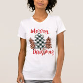 Noordpool T-shirt, grillige kerstboom Graphic T-shirt (Voorkant)