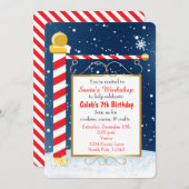 Noordpool tekent uitnodiging voor kerstfeest (Voorkant / Achterkant)