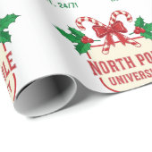 Noordpool Universiteit Kerststok Kerstmis Cadeaupapier (Rol Hoek)