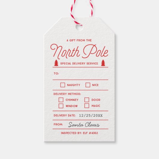 Noordpool | Vakantiestische Labels Cadeaulabel (Voorkant)