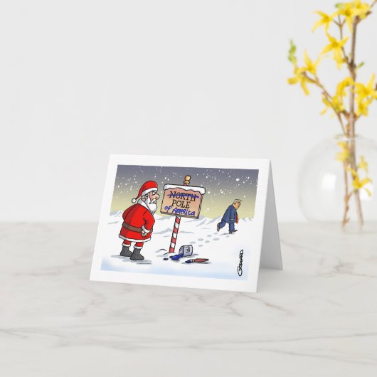 Noordpool van Amerika Kaart (Gele Bloem)