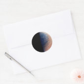 Noordpool van Jupiter afbeelding van Juno Ronde Sticker (Envelop)