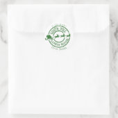 Noordpool Van Kerstman Postzegel Express  Ronde Sticker (Tas)