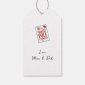 Noordpool Vintage Santa Custom Gift Labels Cadeaulabel (Achterkant)