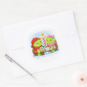 Noordpool Vrienden Ronde Sticker (Envelop)