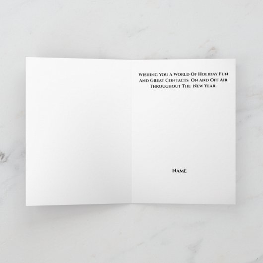 Noordpool Zuidpool - Kerstkaart Kaart (Binnen)