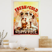  Noordpoolbier, vers en koud Poster (Keuken)