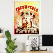  Noordpoolbier, vers en koud Poster (Thuiskantoor)