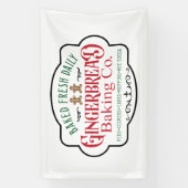 Noordpoolbroedmachine voor kerstmis spandoek (Verticaal)