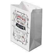 Noordpoolchocoladerecept Medium Cadeauzakje (Achterkant Gekanteld)