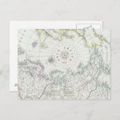 Noordpoolgebied, noordelijk halfrond briefkaart (Voorkant / Achterkant)