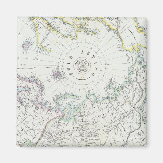 Noordpoolgebied, noordelijk halfrond magneet (Voorkant)