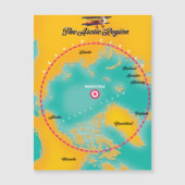 Noordpoolgebied noordpoolkaart (Voorkant)