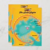 Noordpoolgebied noordpoolkaart (Voorkant / Achterkant)