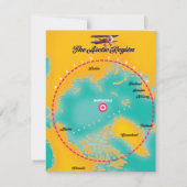 Noordpoolgebied noordpoolkaart (Achterkant)