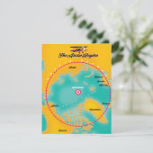 Noordpoolgebied noordpoolkaart (Staand voorkant)