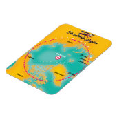 Noordpoolgebied noordpoolkaart magneet (Linkerzijde)