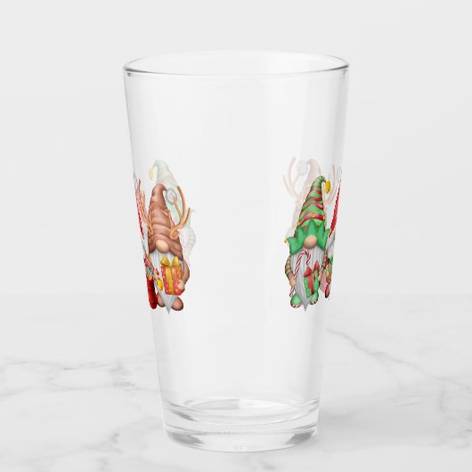 Noordpoolgnomen Trio Drink glas (Links)