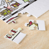 Noordpoolkaart Jigzaag Puzzle Legpuzzel (Zijkant)