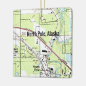 Noordpoolkaart Keramisch Ornament (Links)
