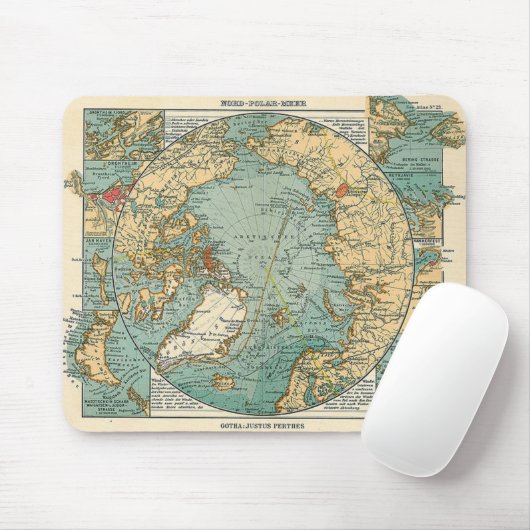Noordpoolkaart Muismat (Met muis)