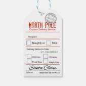 Noordpoolkerst Cadeaulabel (Voorkant)