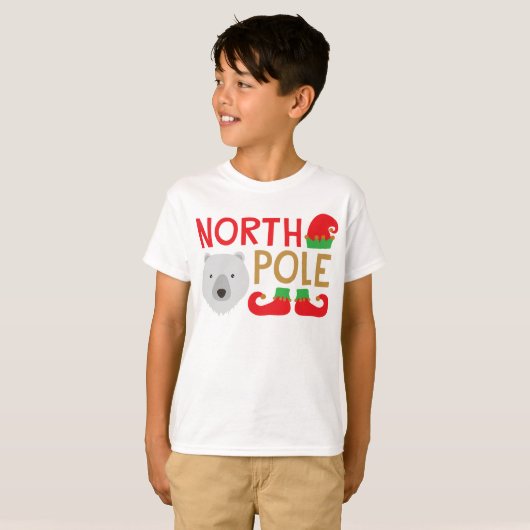 Noordpoolkerst T-shirt (Voorkant volledig)