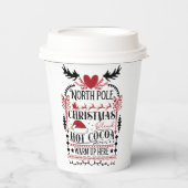 Noordpoolkoppen met kerstmis papieren bekers (Voorkant)