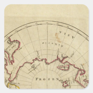 Noordpoollanden Vierkante Sticker