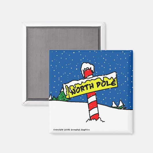 Noordpoolmagneet Magneet (Voorkant / Achterkant)