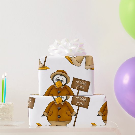Noordpoolpinguïn Cadeaupapier