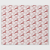 Noordpoolrendier Cadeaupapier (Vlak)