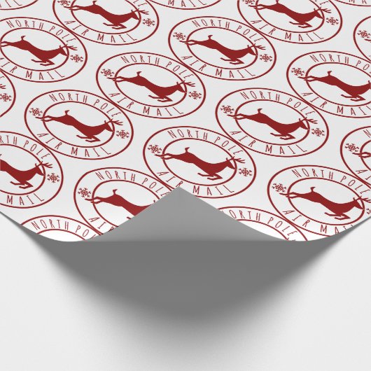 Noordpoolrendier Cadeaupapier (Hoek)