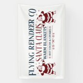 Noordpoolrendierbedrijf kerst spandoek (Verticaal)