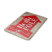 Noordpoolrode Pijl Rustige kerstfeestdag Badmat (Gekanteld)