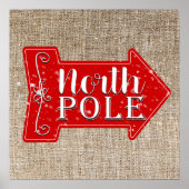 Noordpoolrode Pijl Rustige kerstfeestdag Poster (Voorkant)