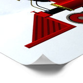 noordpoolse sneltrein voor kerst - poster (Hoek)