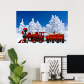 noordpoolse sneltrein voor kerst - poster (Thuiskantoor)