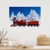 noordpoolse sneltrein voor kerst - poster (Keuken)
