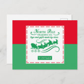 noordpoolse  sqrbll - briefkaarten voor kerstmis (Voorkant / Achterkant)