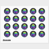 Noordpoolzeehond Ronde Sticker (Vel)
