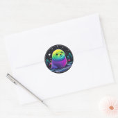 Noordpoolzeehond Ronde Sticker (Envelop)
