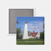 Noordpunt vuurtoren magneet (Voorkant / Achterkant)