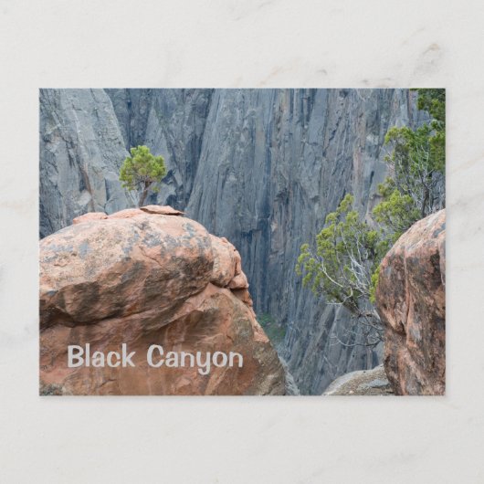 Noordrand van de Zwarte Canyon Briefkaart (Voorkant)