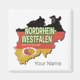 Noordrijn-Westfalen Duitsland Retro NRW Souvenir Magneet